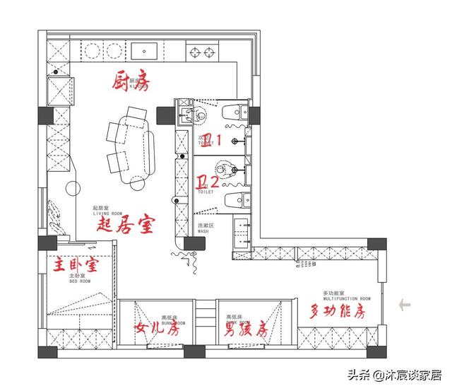 16坪住六人剛剛好！夫妻「重新改造4室2衛」打造小孩天堂　「運用多功能」一進玄關美到驚為天人