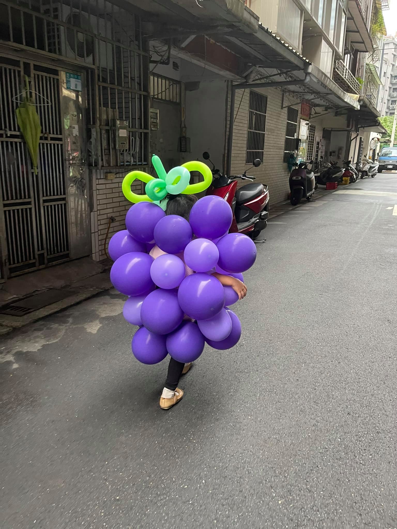 就是不想當公主!女兒「萬聖節堅持扮一串葡萄」爸超無奈 媽媽「神打造獨一無二葡萄裝」超古錐❤
