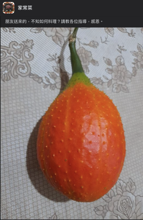 表皮都是刺！突然收到「橘紅色神秘果實」不知怎麼用　內行人讚「不常見的好東西」：煮湯超好喝！