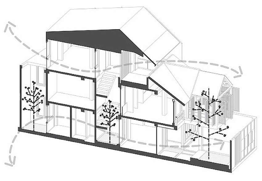 故意在牆壁上打洞！60坪「自然系日光透天宅」爆紅 空心磚點綴「屋內裝潢美如天堂」頂樓景觀更夢幻