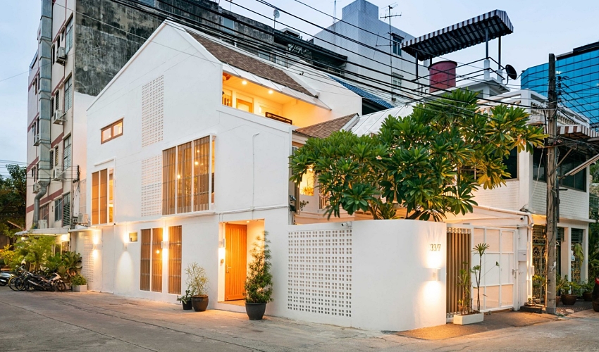 故意在牆壁上打洞！60坪「自然系日光透天宅」爆紅 空心磚點綴「屋內裝潢美如天堂」頂樓景觀更夢幻