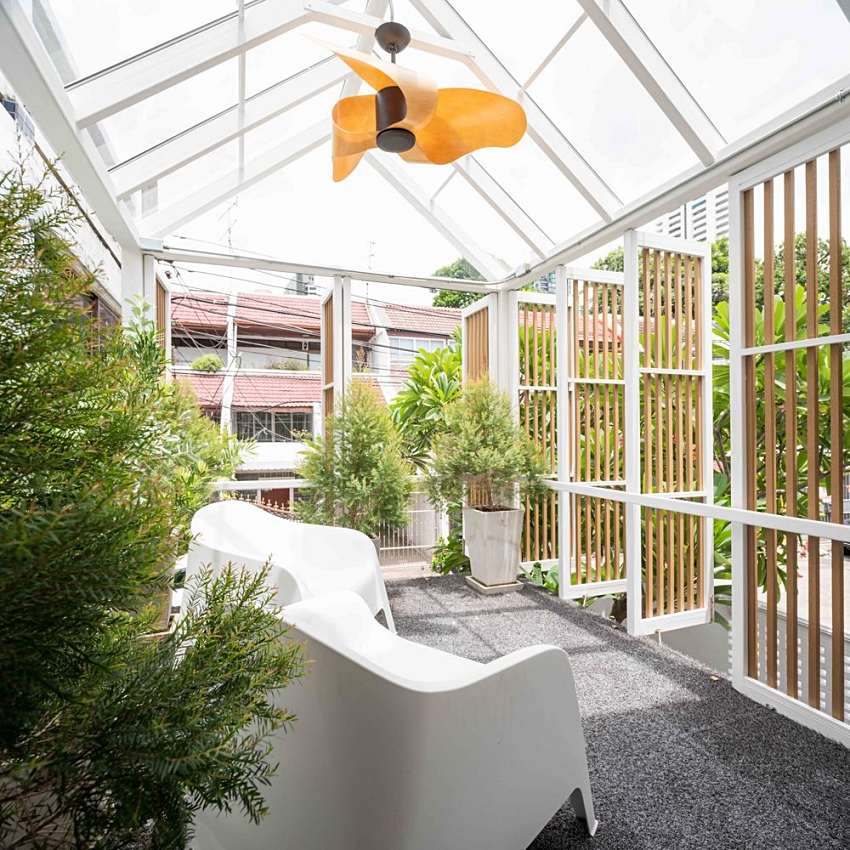 故意在牆壁上打洞！60坪「自然系日光透天宅」爆紅 空心磚點綴「屋內裝潢美如天堂」頂樓景觀更夢幻