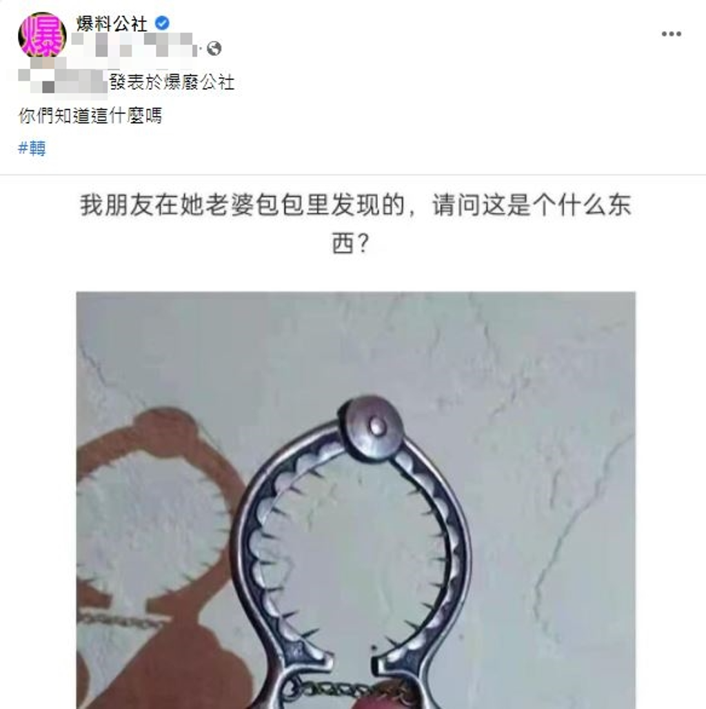 男人都會背後一涼！他在老婆包包發現「超凶狠馭夫神器」　網笑翻「光看就痛到不行」真實用途曝光