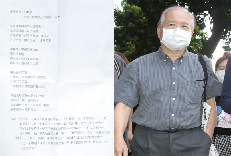 相差12歲！大哥曝「爸爸40歲才生下羅霈穎」是家中掌上明珠　「替妹妹整理遺物」回顧一甲子手足情
