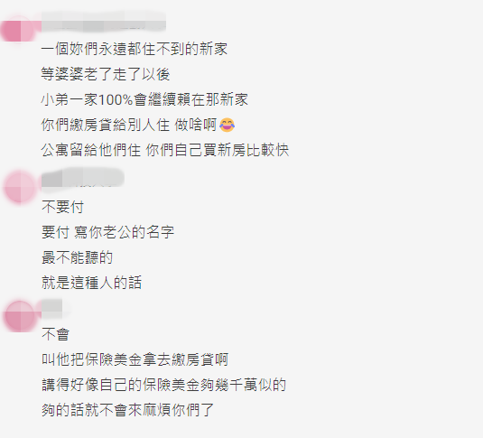 房貸由誰繳？「婆婆買大樓房」跟小弟一家同住　要大哥扛房貸「還提超扯要求」網勸：快搬走