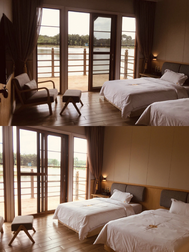 露天浴缸泡泡澡！南洋風「木造水上船屋」賞湖光水色　夜晚「抬頭賞星空夜景」屋裡裝潢舒適滿分❤️