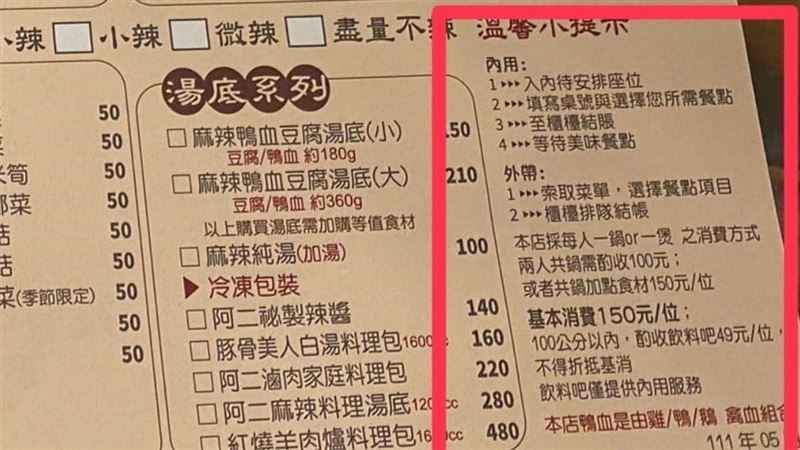 帶2嬰吃麻辣鍋！媽媽被店家「加收49元飲料費」氣炸PO文　態度堅定「小朋友只會喝奶」反遭網酸