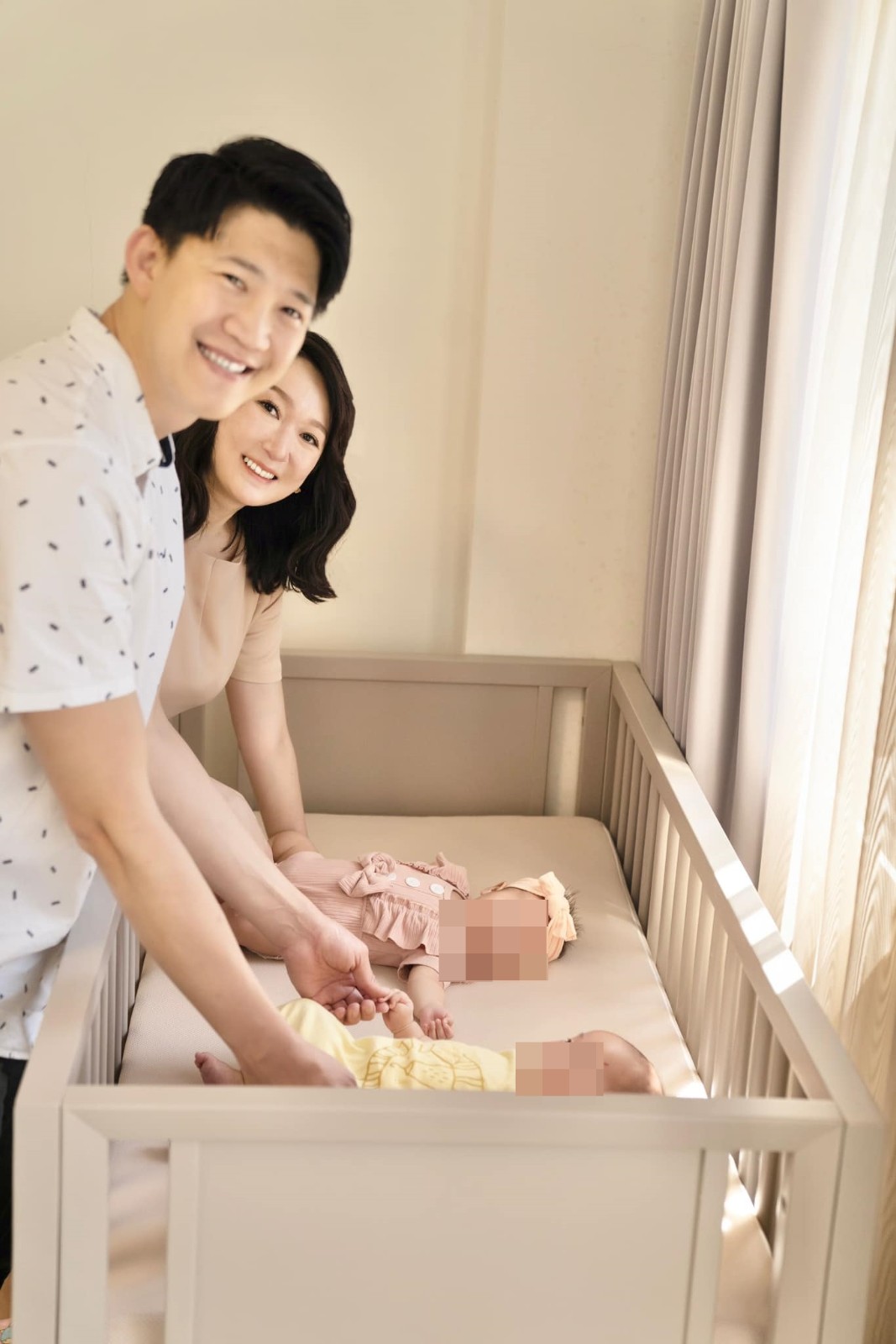 剛生龍鳳胎！40歲美女主播「突拋出震撼彈」：全家離開台灣　「尪鬆口爆她失業」低頭妥協了