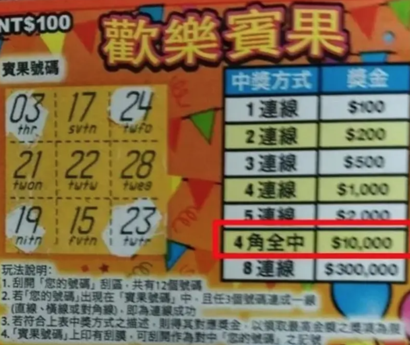先別急著丟！他買刮刮樂中0元「靠一招回本15倍」　隱藏規則曝光「3000元輕鬆入袋」：差點虧大了