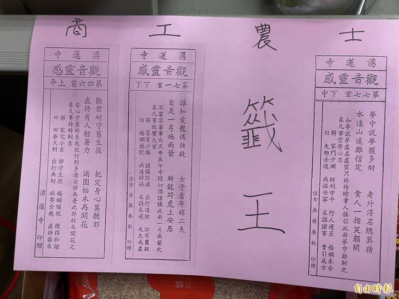 屢屢神準預言！代天府國運籤出爐「不須作福不須求」　白沙屯媽祖「連抽19次才賜籤」
