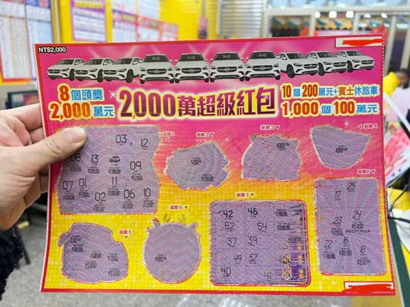 刮中1千！他補錢再戰「2000萬超級紅包」以為槓龜　拿給店員「對方默默拿起紙板」嚇到手抖