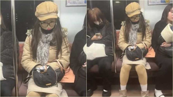 對方突然看鏡頭！他搭地鐵「驚見歪頭邪笑女」　知情人嘆「他其實是大叔」曝心碎內幕