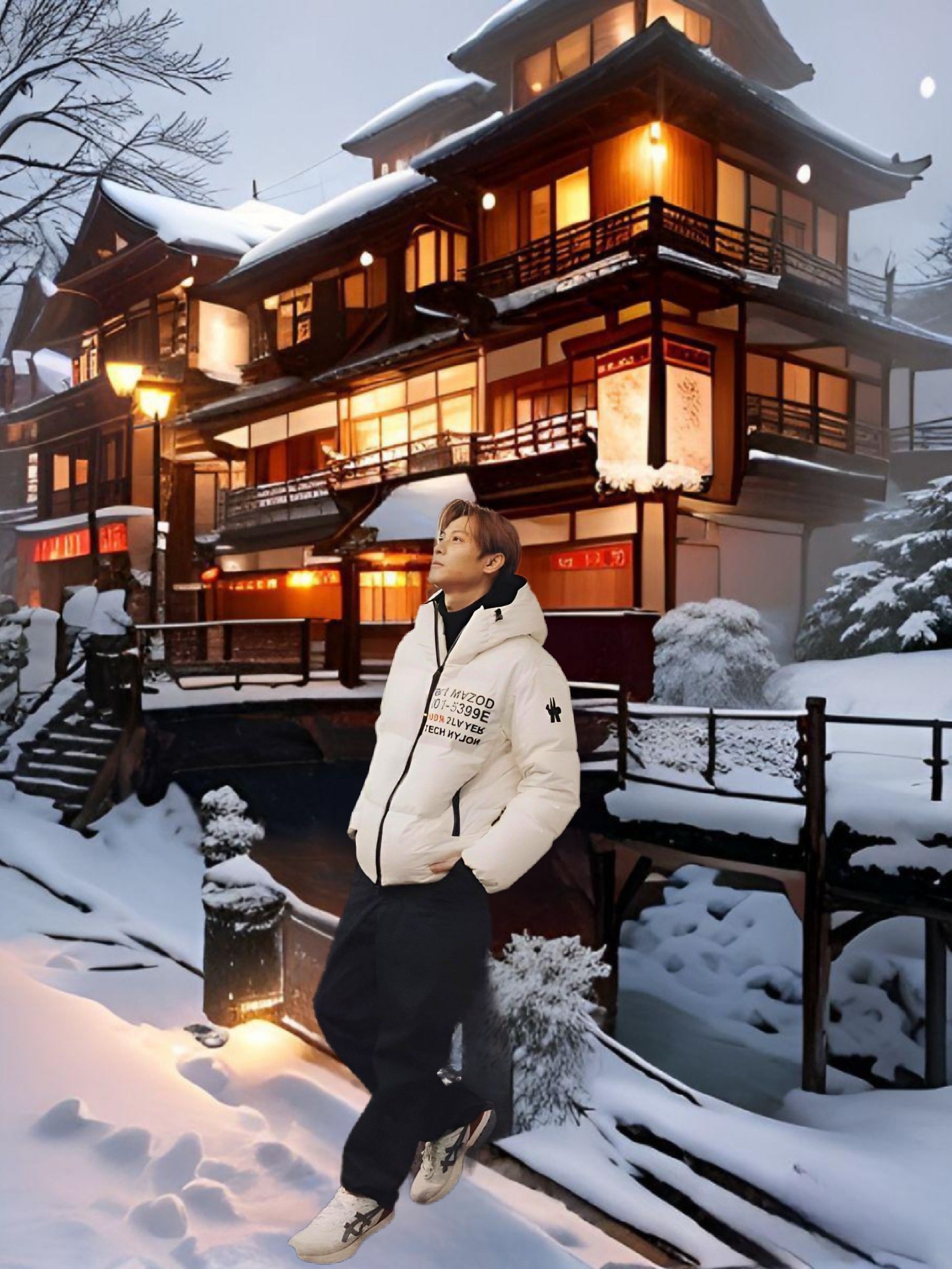 他去日本玩「請路人幫忙P圖」：想要漂亮雪景　網友仔細一看「竟是大咖偶像男星」驚喜尖叫