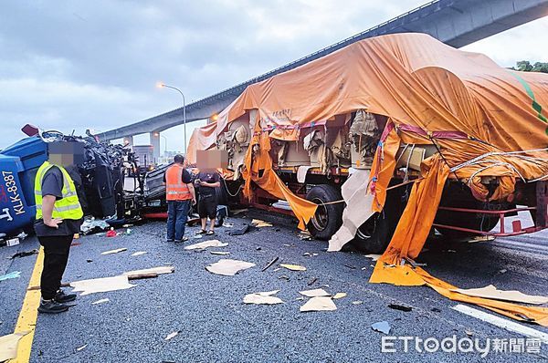 國道奪命車禍！新竹物流「無頭貨櫃追撞」司機重傷亡　肇事運將「落跑1天抓到了」