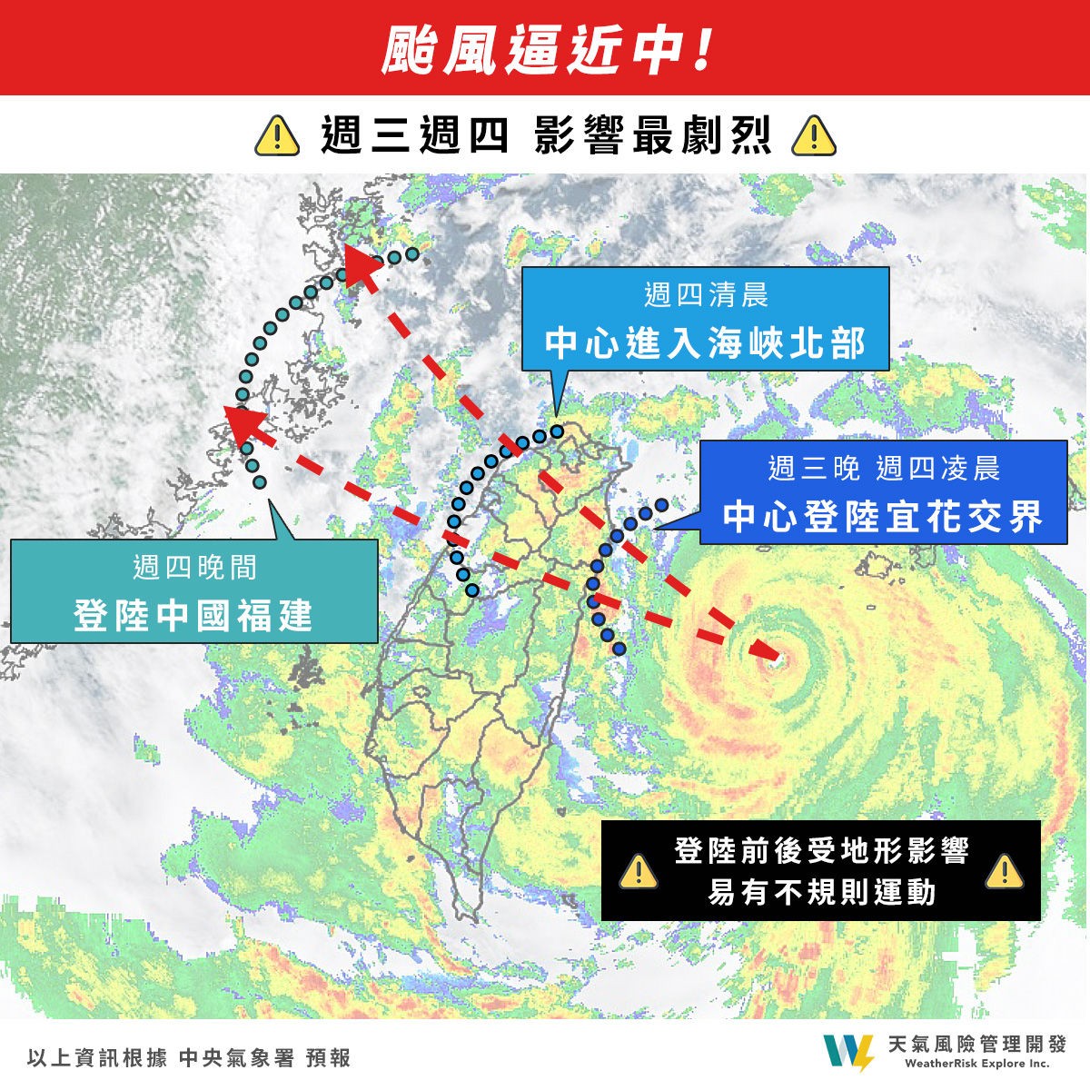 快訊／明天又停班停課？　晚間20:00最新宣布「7/25全台各地颱風假」出爐了