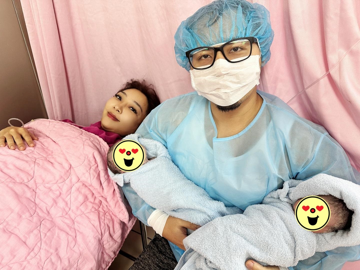 40歲女星生了！順產雙胞胎「正式升格5寶媽」　「見女兒萌臉」忍不住：還想繼續生
