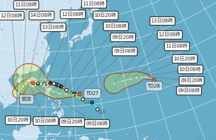 最新／又有2颱風要生成！過立冬「3熱帶低壓接力」　預測路徑出爐「東北季風夾擊」：外套雨具拿出來