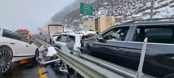 國道嚴重車禍！14輛車接連追撞「1原因衝撞分隔島」　貨車司機「當場傷重不治」