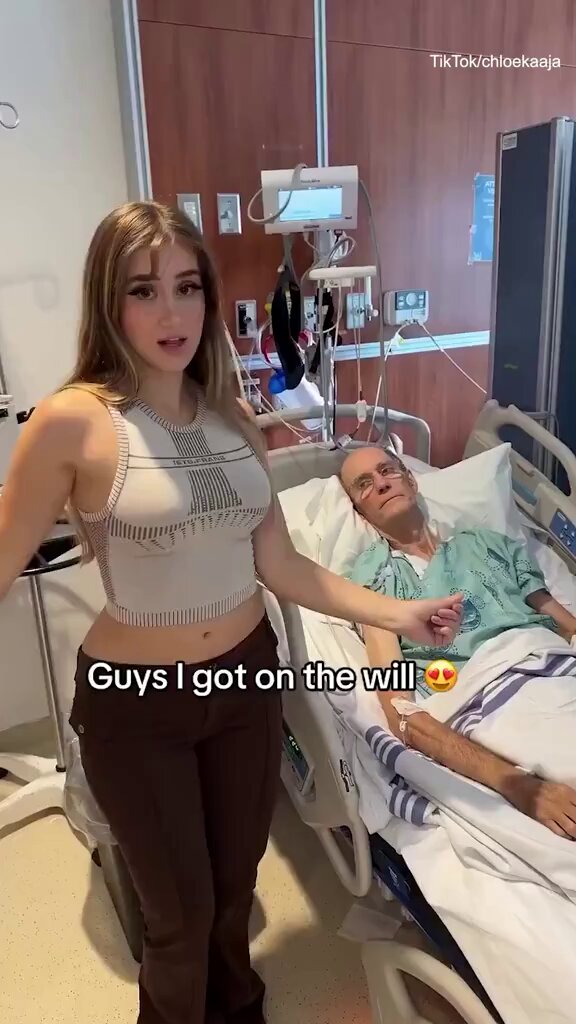 22歲網美「交往85歲男友」在病床旁熱舞　嗨喊「他把我寫進遺囑了」下一句話被罵爆