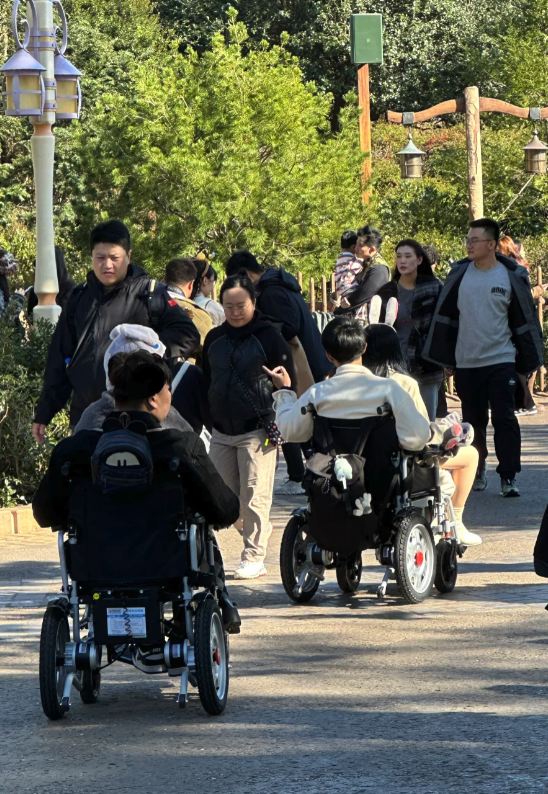 走路好累!年輕人懶得走路「租輪椅逛迪士尼」 險象環生「差點變碰碰車樂園」:看不下去