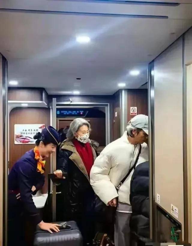 坐高鐵巧遇大咖歌后！優雅穿搭「甘願白髮蒼蒼」不染髮　大方合照「正面照公開」：歲月從不敗美人