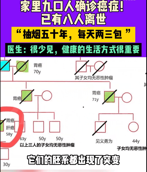 一家三代9人患癌!他悲吐「8人接連病逝」醫師嘆:很少見 揪出三大原因「提前發病年齡」