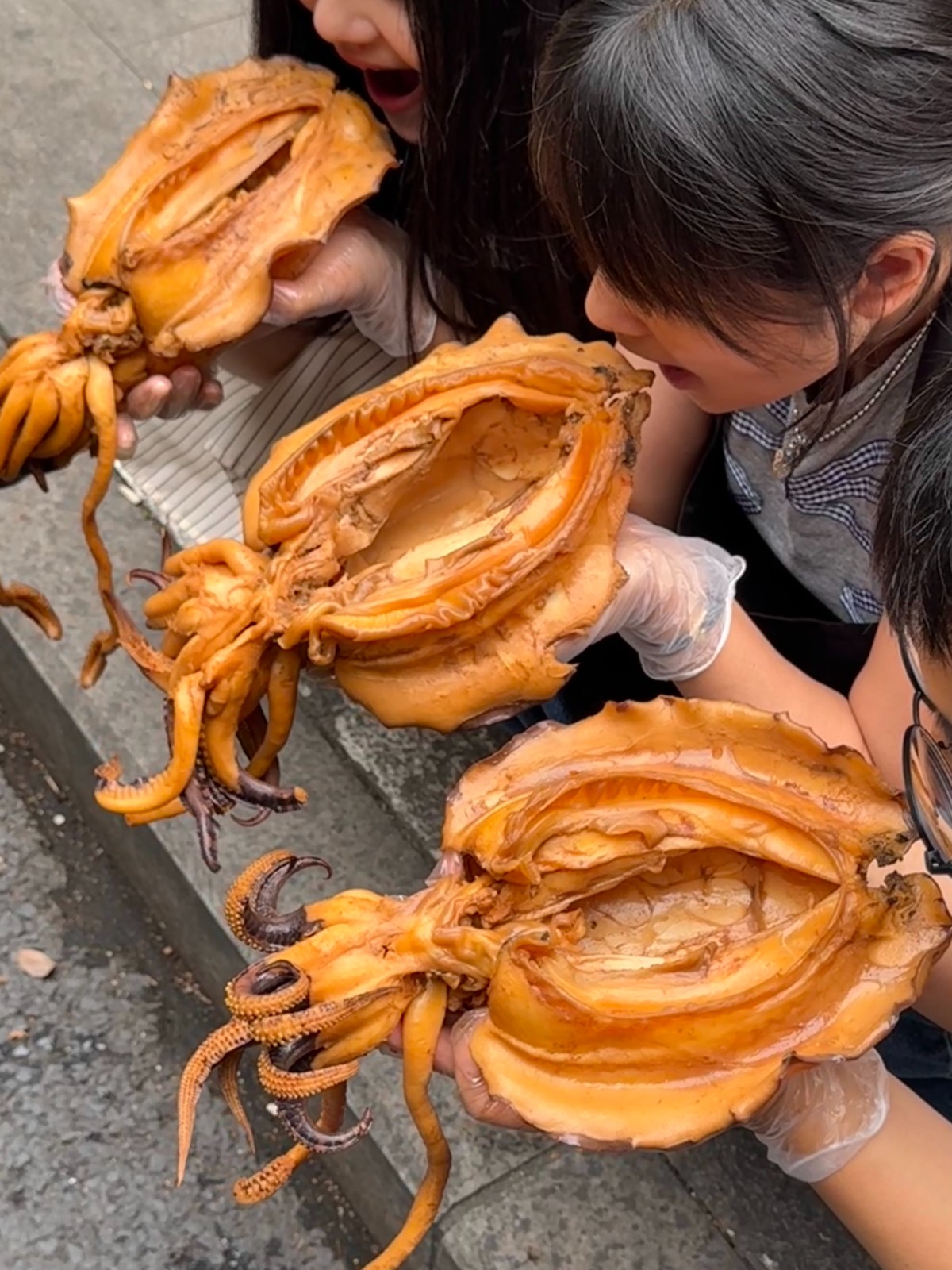 真的能吃嗎?他們在路邊啃「神祕巨大異形」畫面驚人 真實身分曝光「加進火鍋超美味」