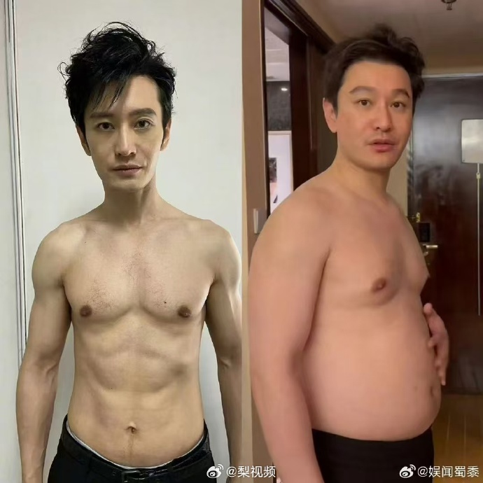 黃曉明驚人轉變！從凸肚大叔到八塊肌男神，減重25公斤秘訣大公開