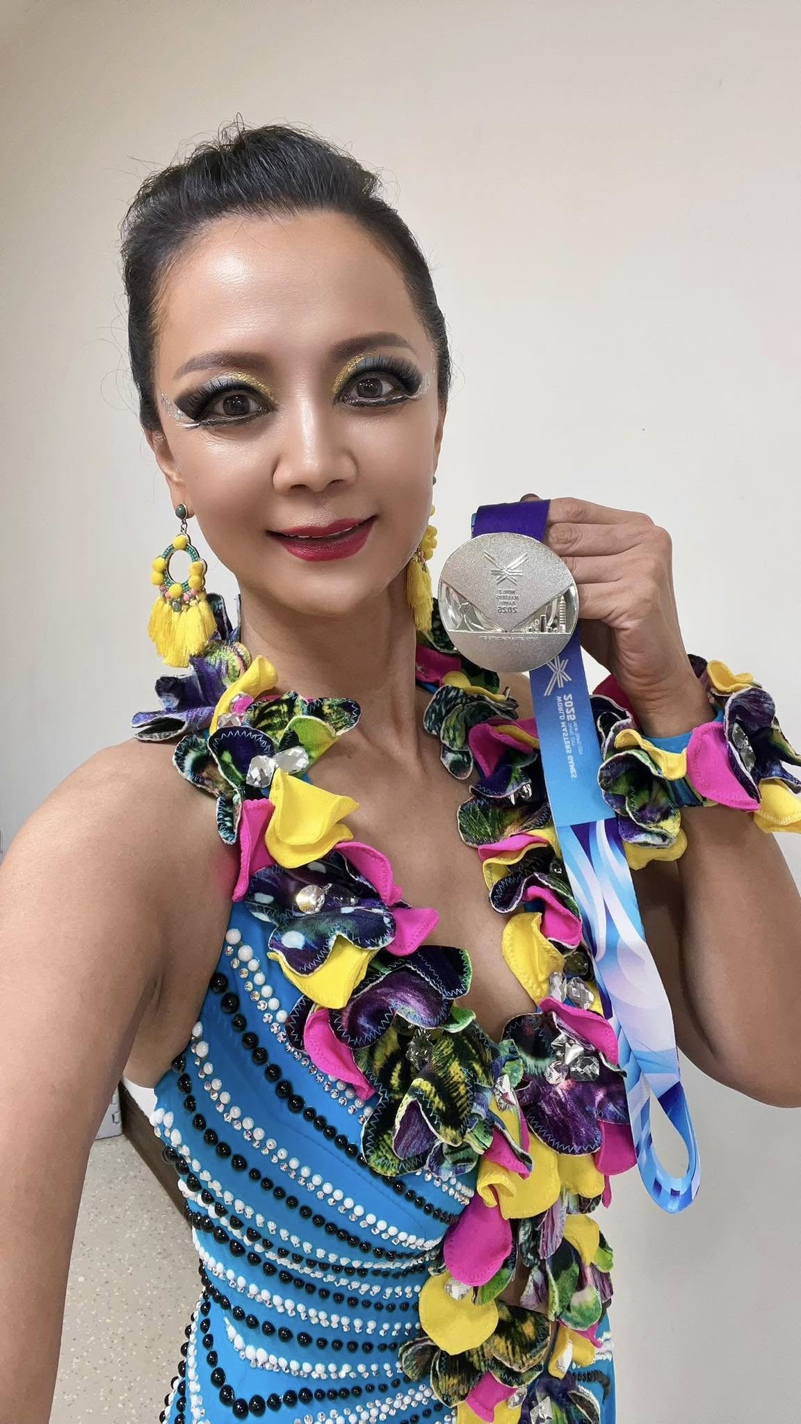 世壯運連奪2銀牌！55歲本土女星「遭酸沒舞台」尫霸氣力挺　她認「出了一些小意外」：與金牌擦肩而過
