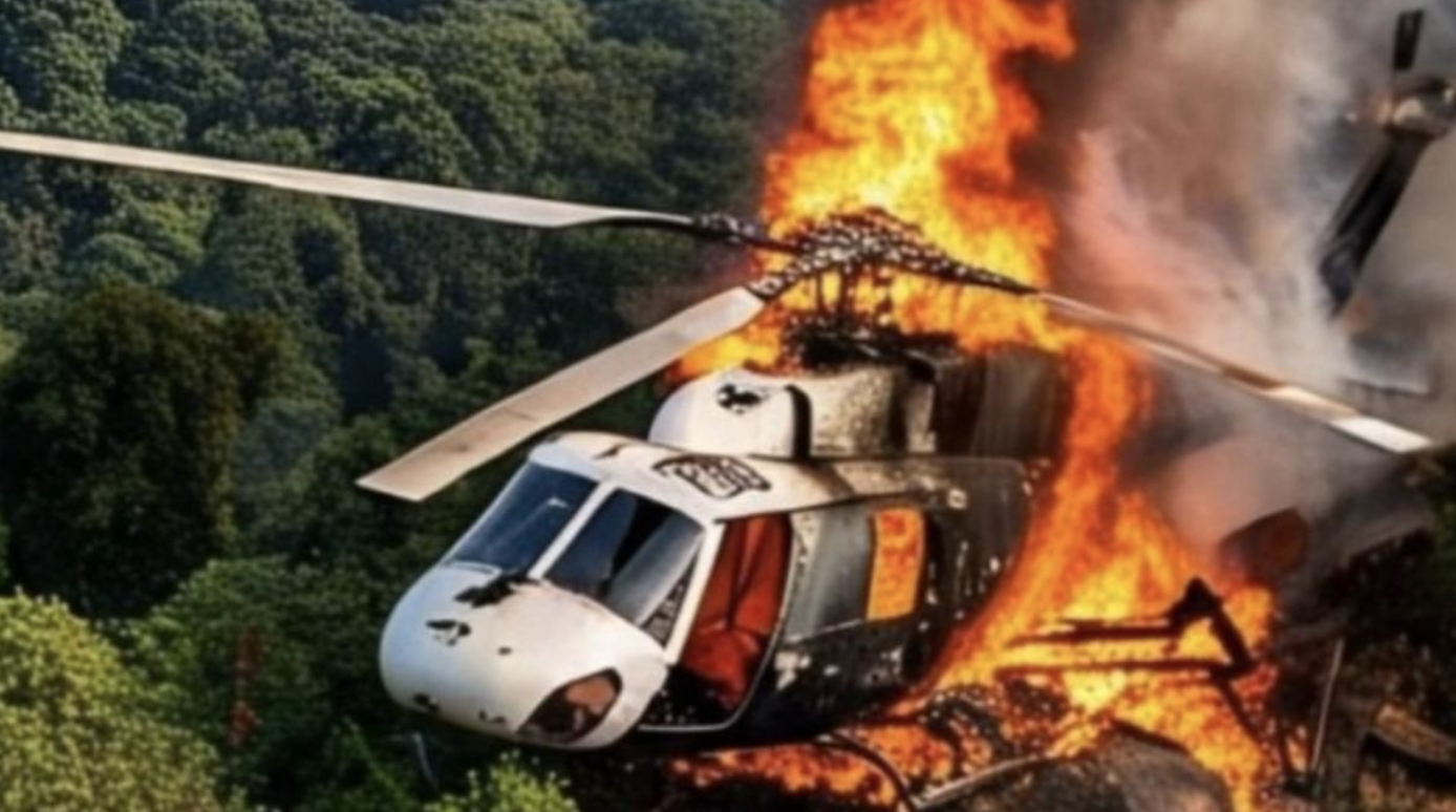 才剛空難279死！驚傳「直升機凌晨墜毀」火勢猛燒　機上人員「全數罹難」：有1個小孩