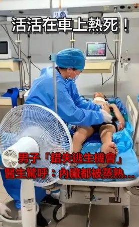 活活在車上熱死！男子「錯失逃生機會」過程曝光　醫生驚「內臟被蒸熟」：20分鐘就喪命