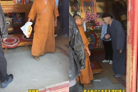 老夫妻扛米「爬山供佛」！僧人「整袋丟出大殿」怒嗆：一袋米也想許願？　寺廟緊急發聲了
