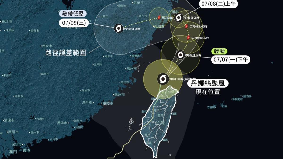 丹娜絲颱風復活？最新路徑「北上又大迴轉」　示警「颱風窩再建立」：尺度更大