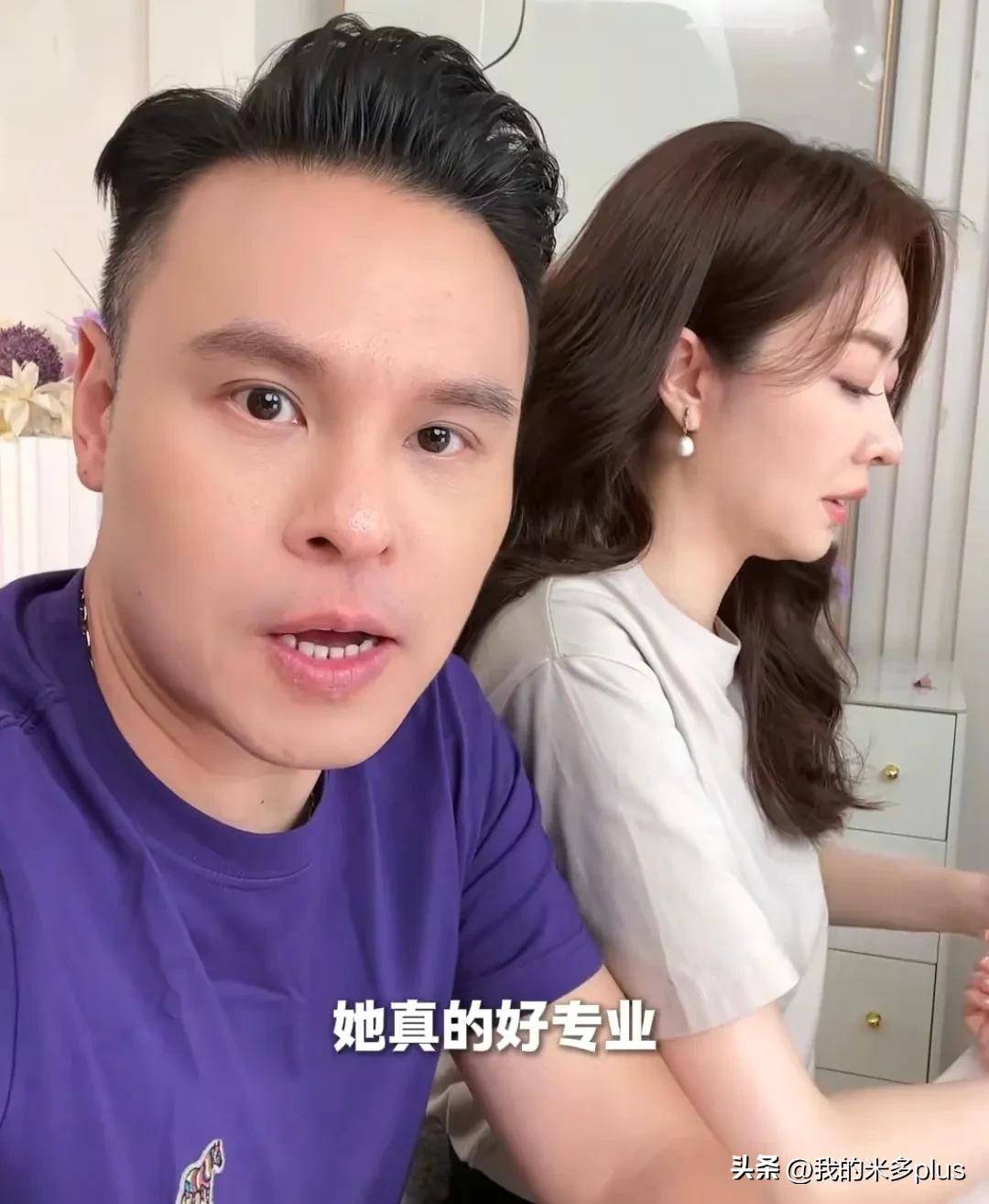 加入直播行列！44歲女星「驚喜老公來探班」甜蜜依偎　忙到「吃外賣配饅頭」：不忘照顧彼此