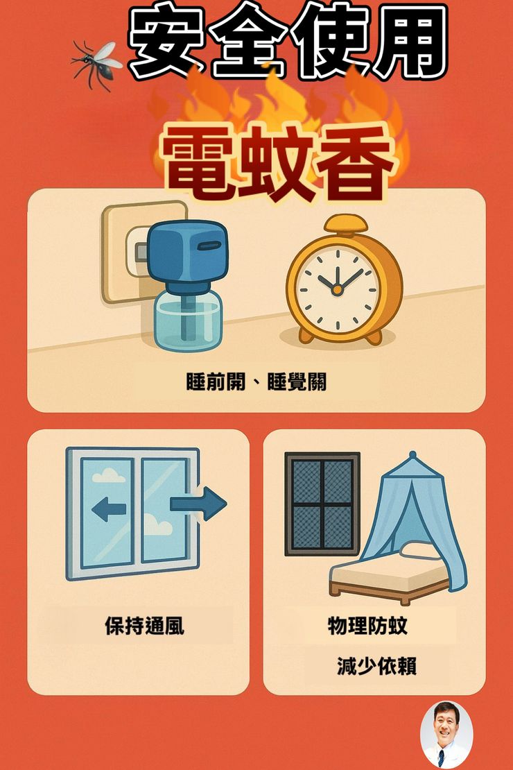用電蚊香以為比較安全！醫提醒「要遵守3大原則」警告：3類人少用