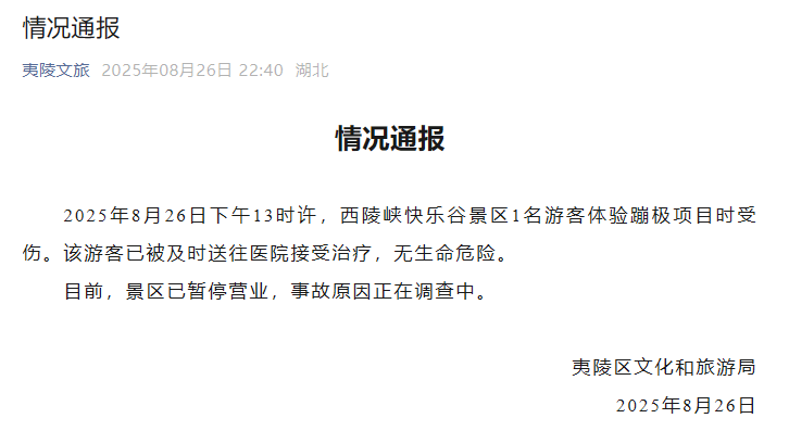 風景區玩高空彈跳繩子斷裂！ 當場撞平台「墜入水中血跡斑斑」後續曝光