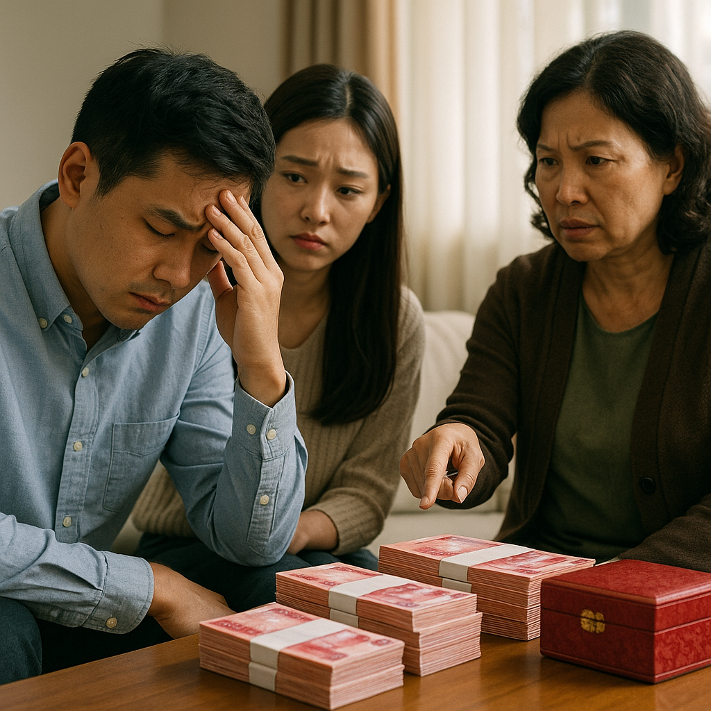 大小聘62萬不夠！女友媽堅持「照傳統開5條件」　他崩潰「至少燒掉500萬」：根本賣女兒