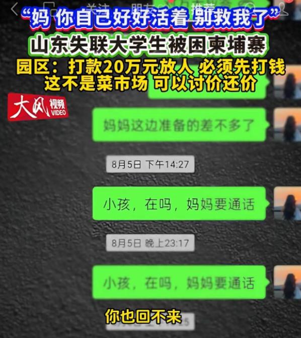 被賣去柬埔寨！21歲大學生「母親賣房籌百萬」　他打來淚喊「媽別救我了，妳好好活著...」