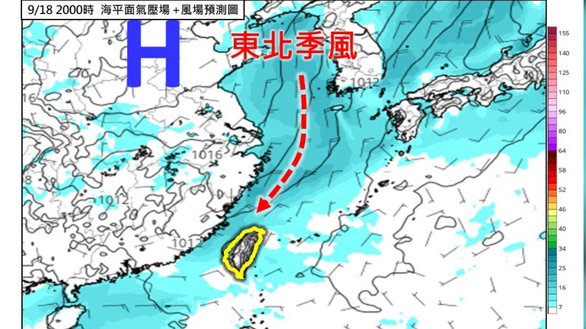 要轉涼了！首波東北季風來了「降溫時間點曝光」　2地區先變天