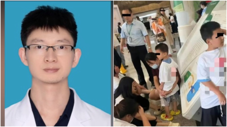 腫瘤名醫「驚傳身亡」年僅34歲　妻子痛哭舉牌「還我丈夫」：醫院要負責