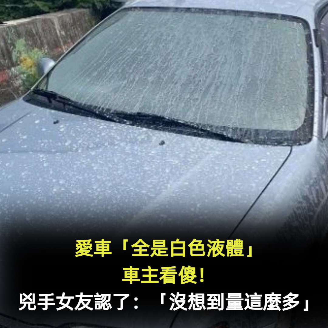 愛車「全是白色液體」車主看傻！兇手女友認了：「沒想到量這麼多」
