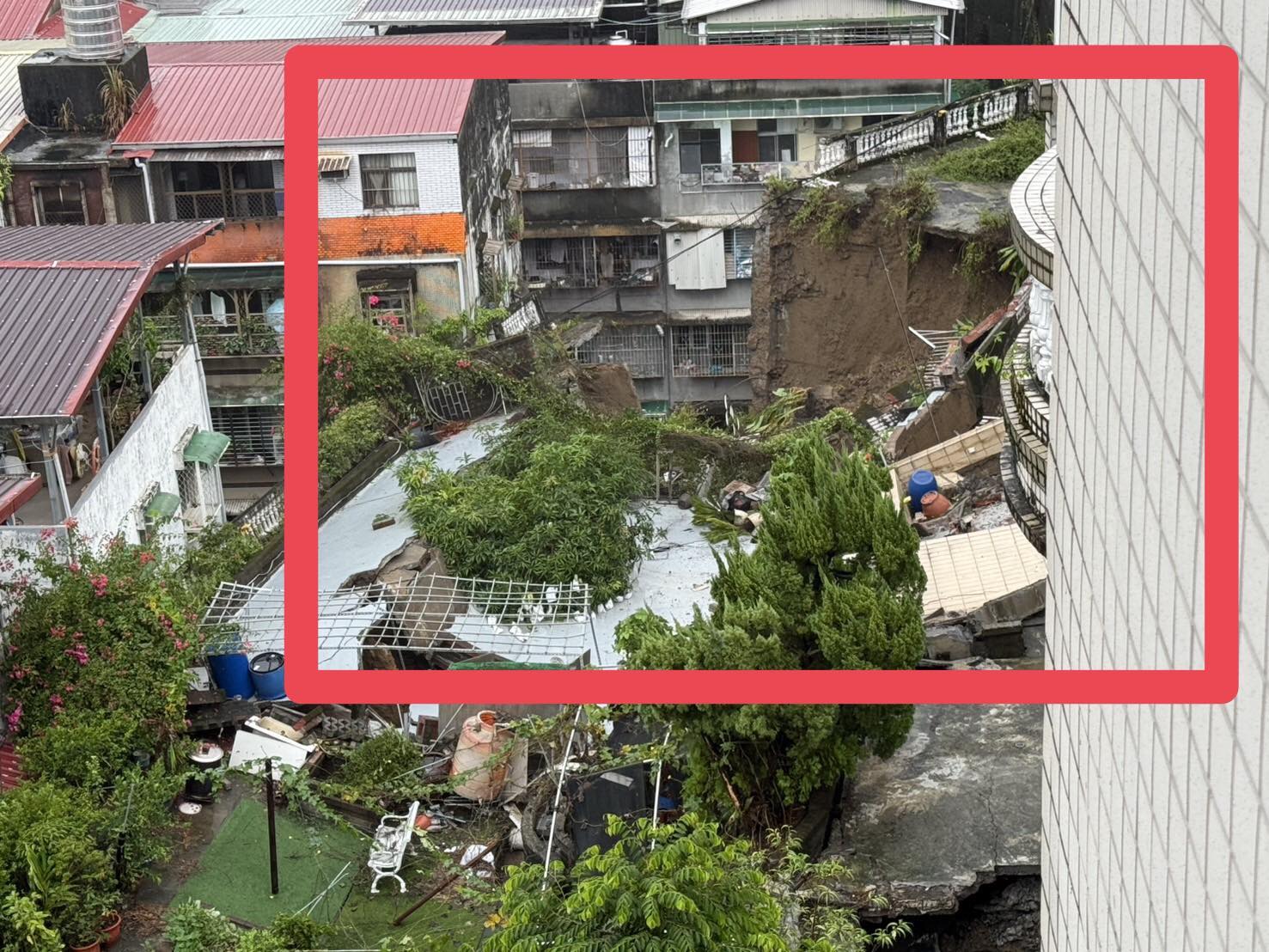 連日大雨侵襲!新店社區「整片擋土牆崩塌」 住戶有家歸不得「侯友宜緊急回應了」