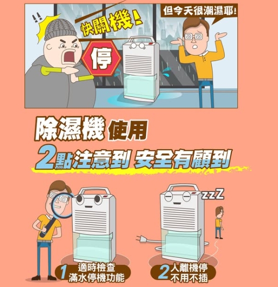 一堆人不知道!開除濕機「人、機不能共處一室」 台電解答「做到一件事就可以」:安全又省電