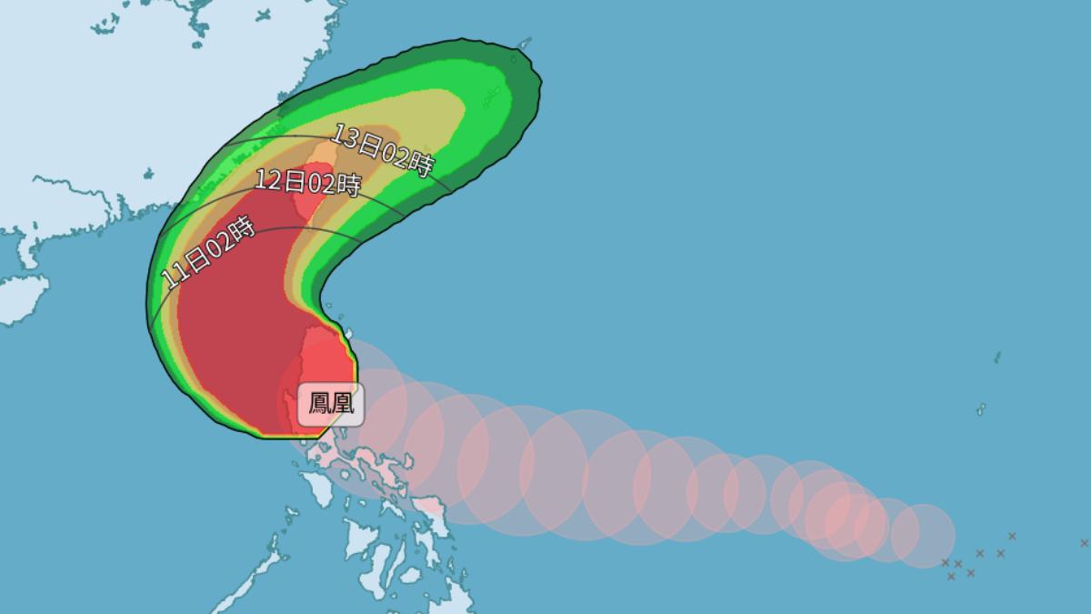 鳳凰颱風估「登陸地點變了」！5縣市侵襲率破90%「北北基狂飆」　是否放颱風假回應了
