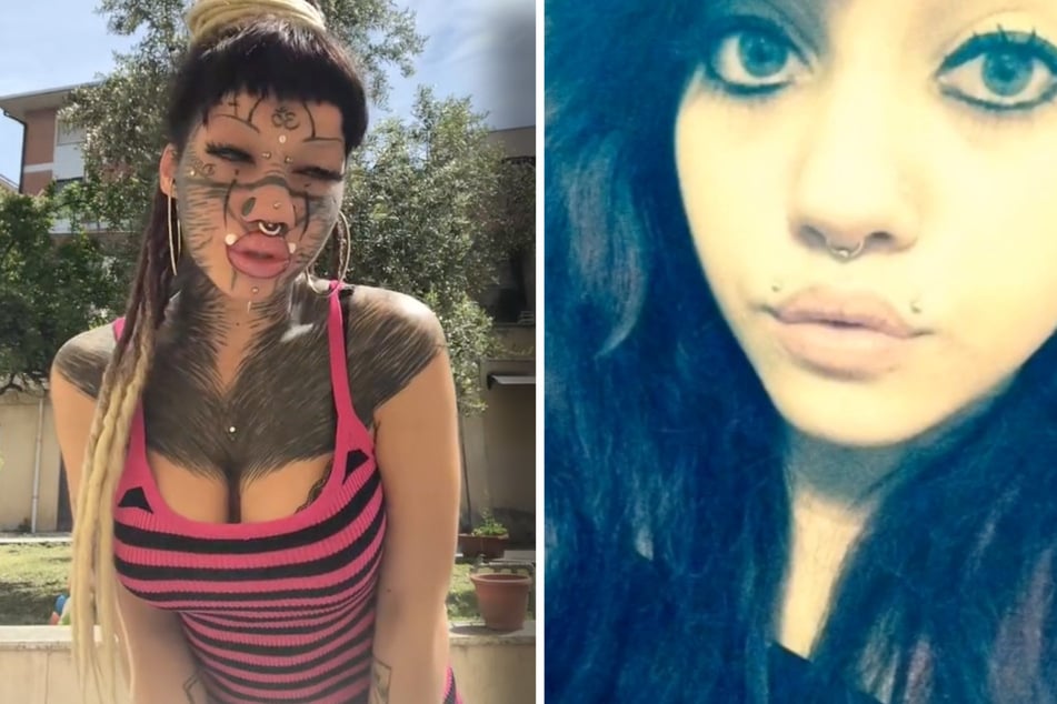 想當人型殭屍貓！24歲女全身改造「超過20處穿孔」　「原本美貌曝光」有著異域魅力