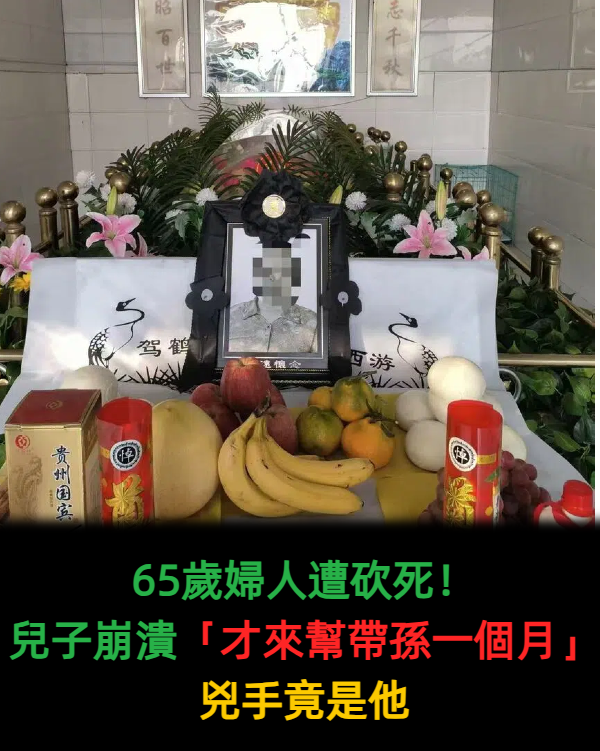 65歲婦人遭砍死！兒子崩潰「才來幫帶娃一個月」兇手竟是他