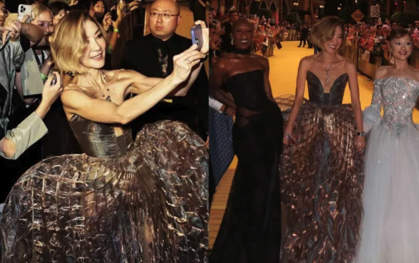 華人之光!63歲楊紫瓊奪國際大獎「成亞洲第一人」 走紅毯「低胸中空大開」往下一看網卻看傻