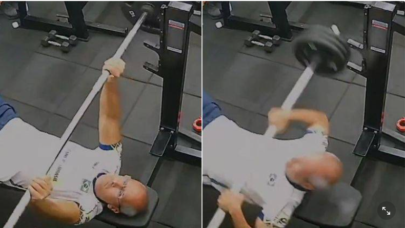 館長臥推失誤遭「槓鈴重擊壓胸」身亡！監視器曝光「生前畫面」令人震驚