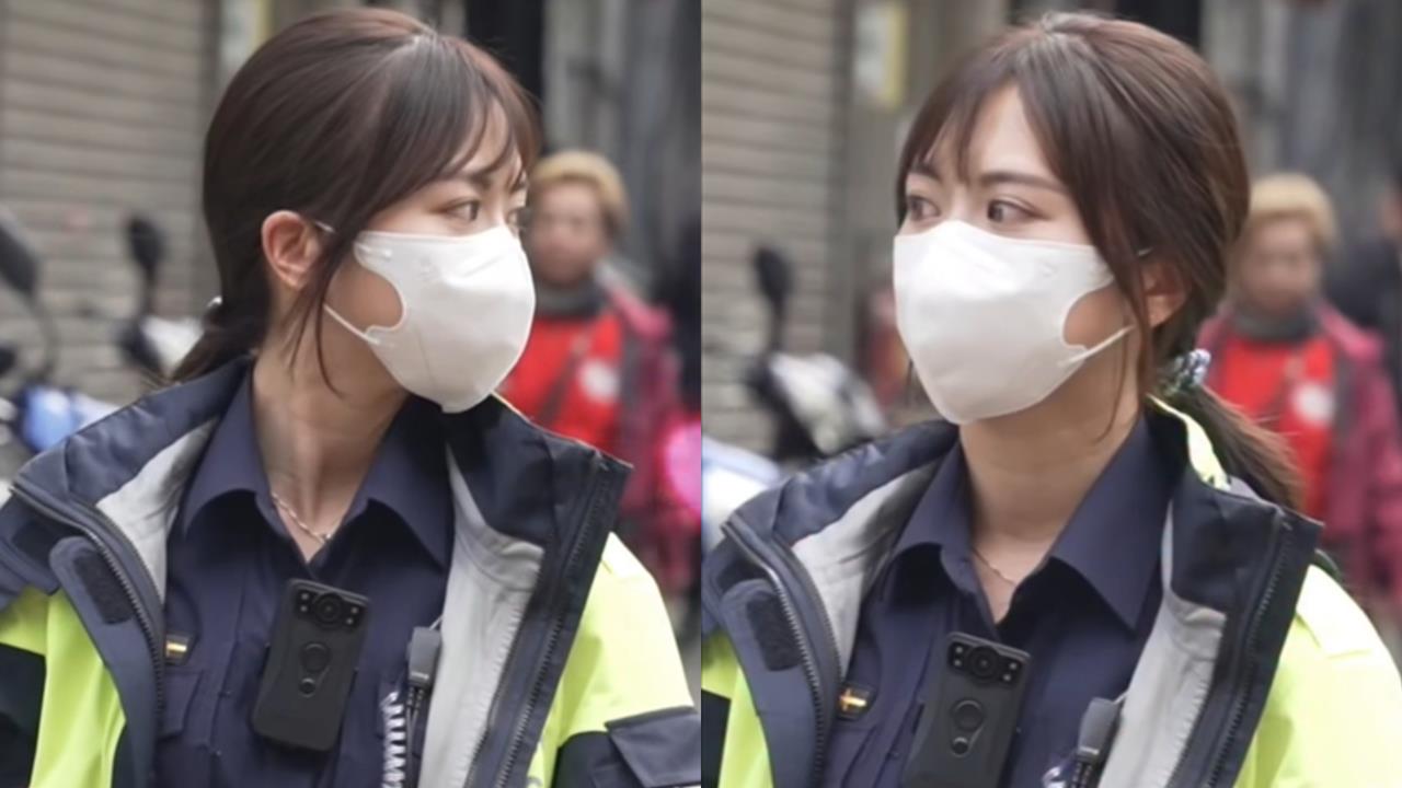 青山王祭「仙氣女警」引80萬網暴動！口罩拿下後「超正美貌曝光」