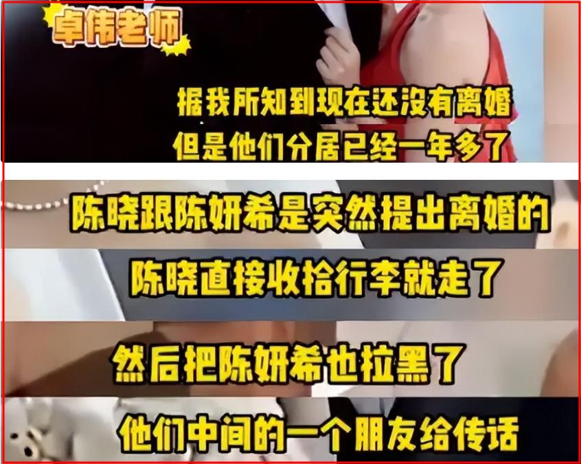 分開將近一年！陳曉、陳妍希「當初離婚原因」再遭爆料　知情人透露「這個人脾氣超差」：把人丟在機場...